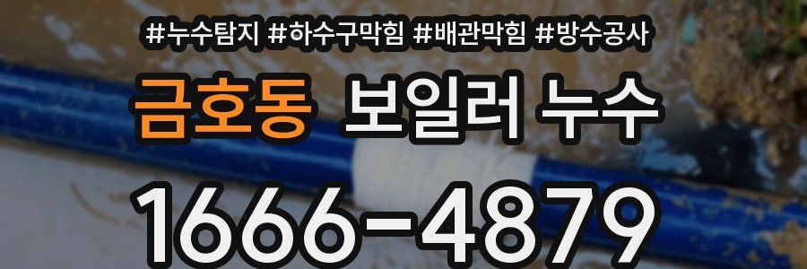 금호동 보일러 누수