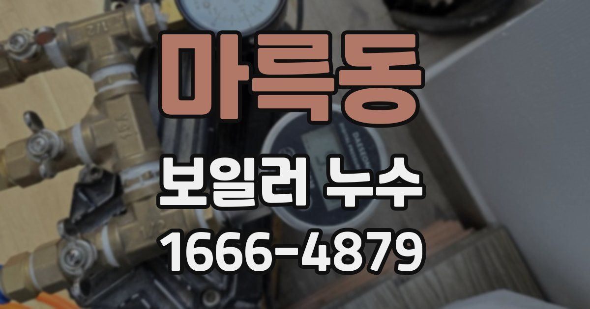 마륵동 보일러 누수