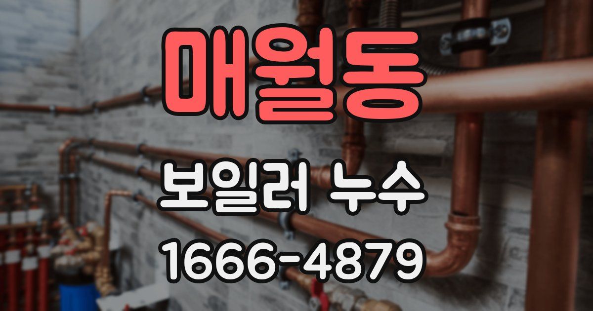 매월동 보일러 누수
