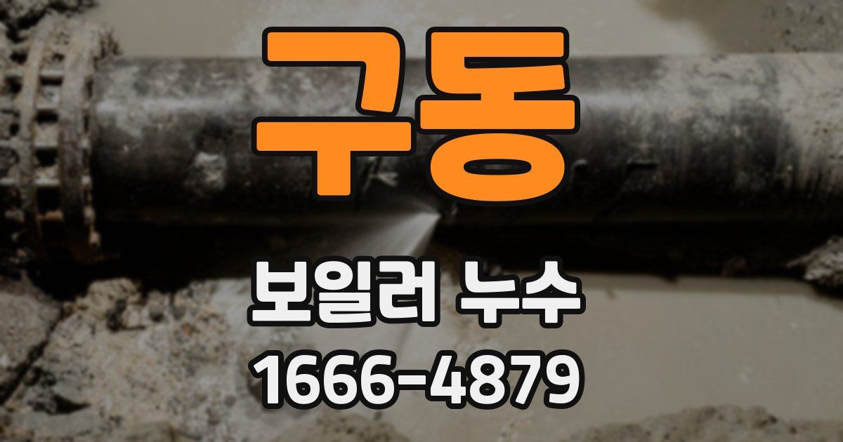 구동 보일러 누수