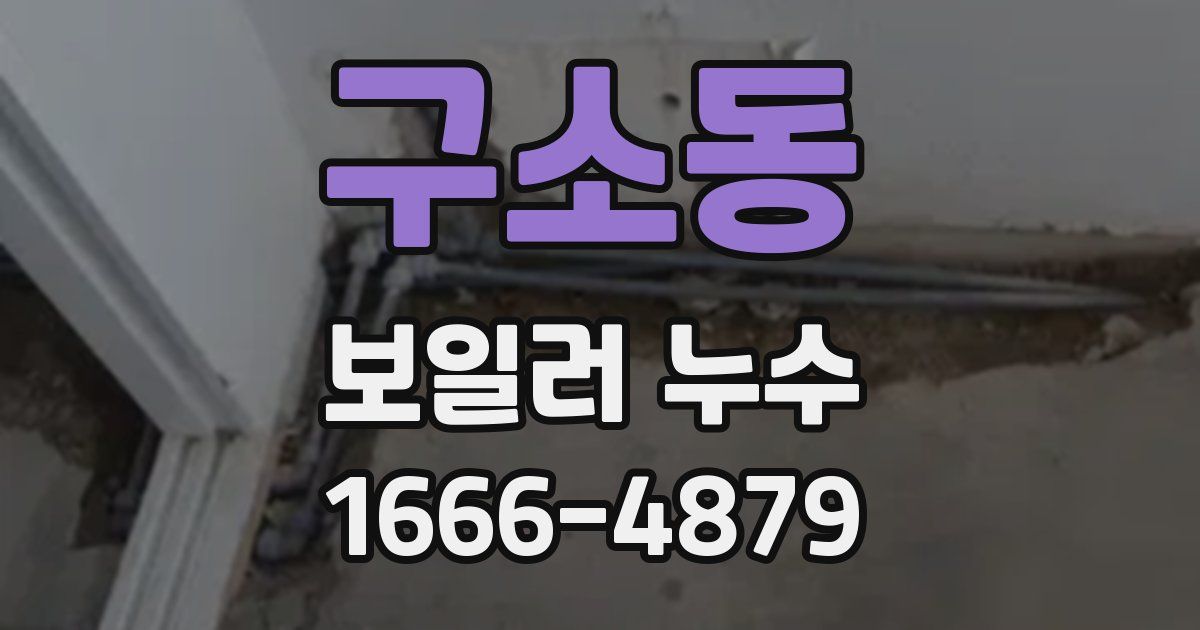 구소동 보일러 누수