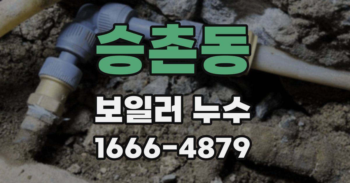 승촌동 보일러 누수