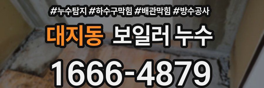 대지동 보일러 누수
