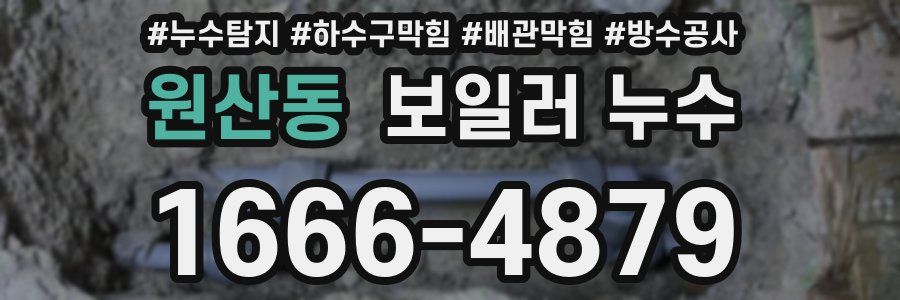 원산동 보일러 누수