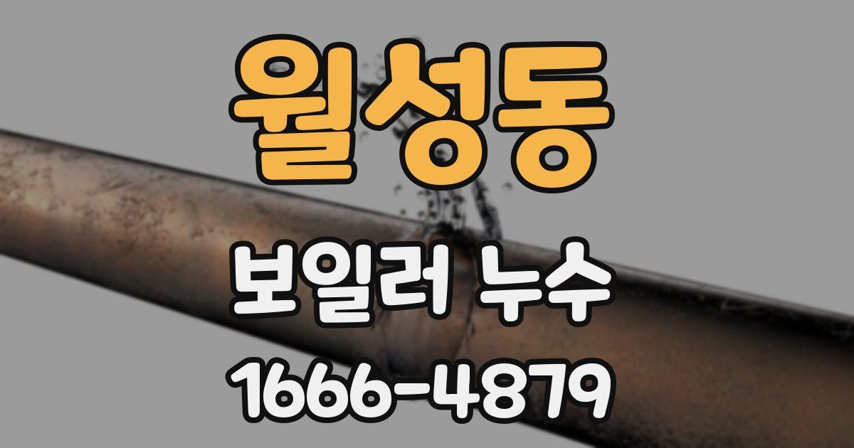 월성동 보일러 누수
