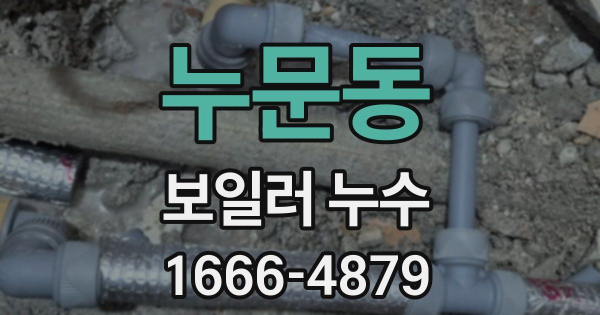 누문동 보일러 누수