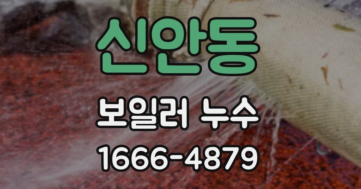 신안동 보일러 누수