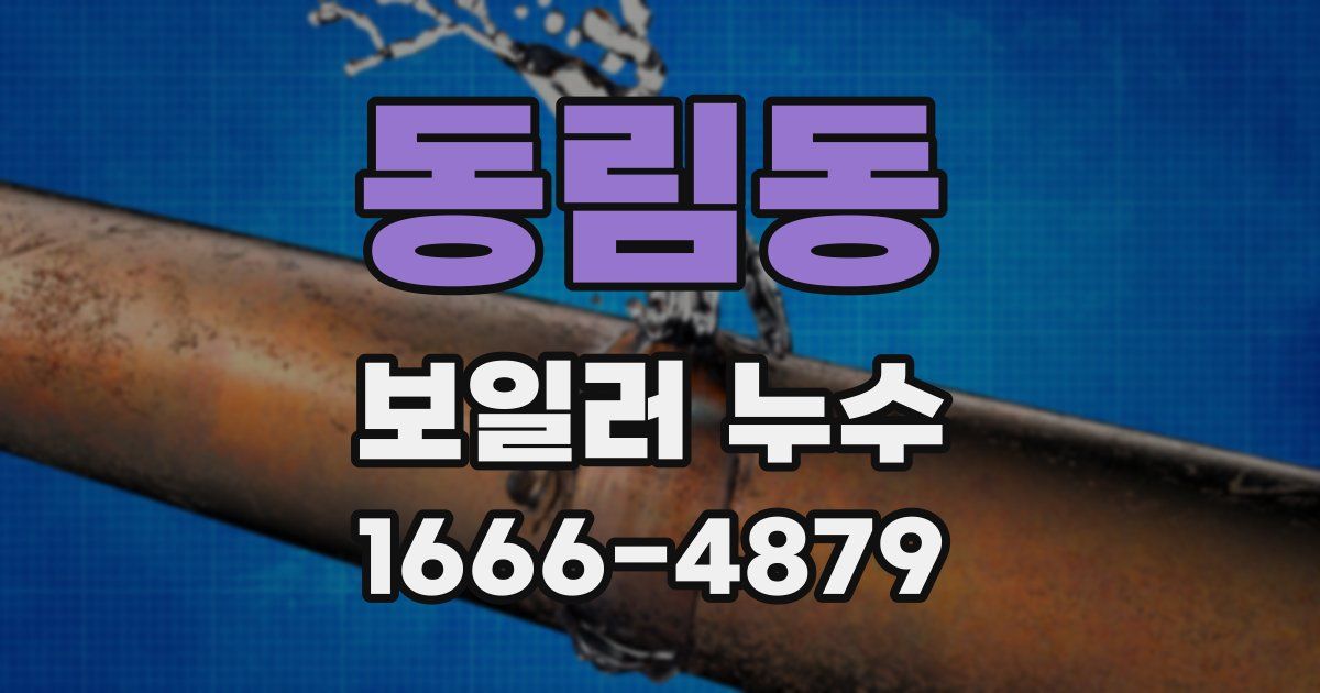 동림동 보일러 누수