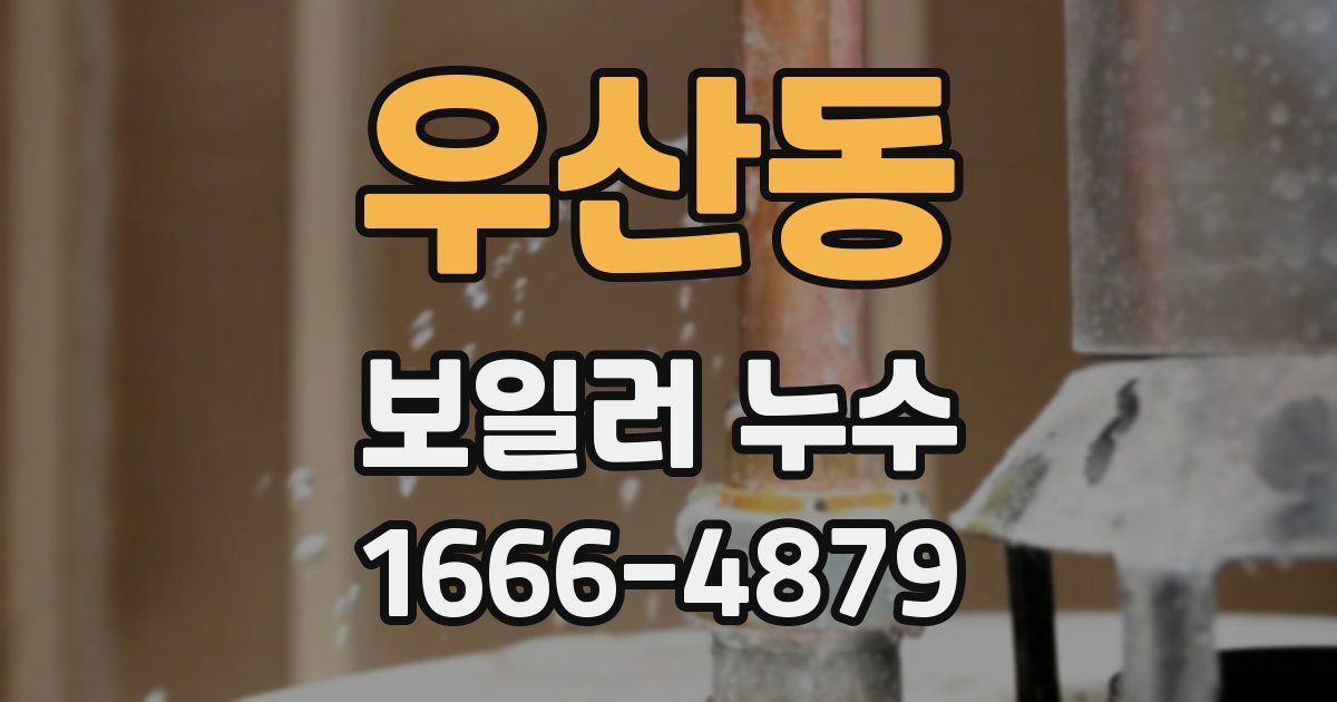우산동 보일러 누수