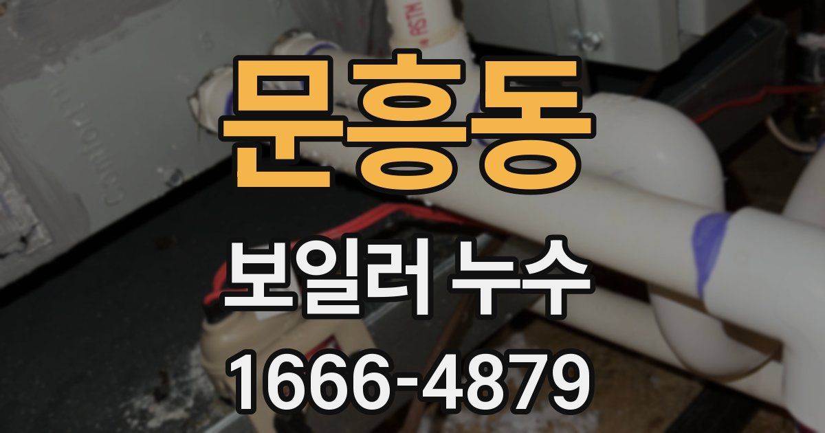 문흥동 보일러 누수