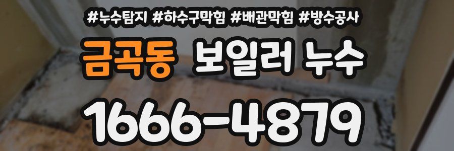 금곡동 보일러 누수
