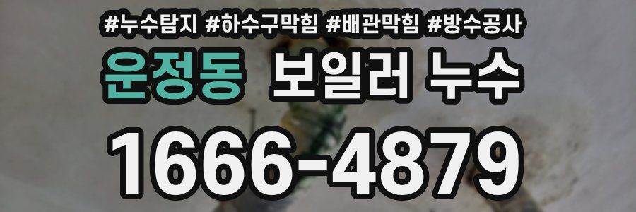 운정동 보일러 누수