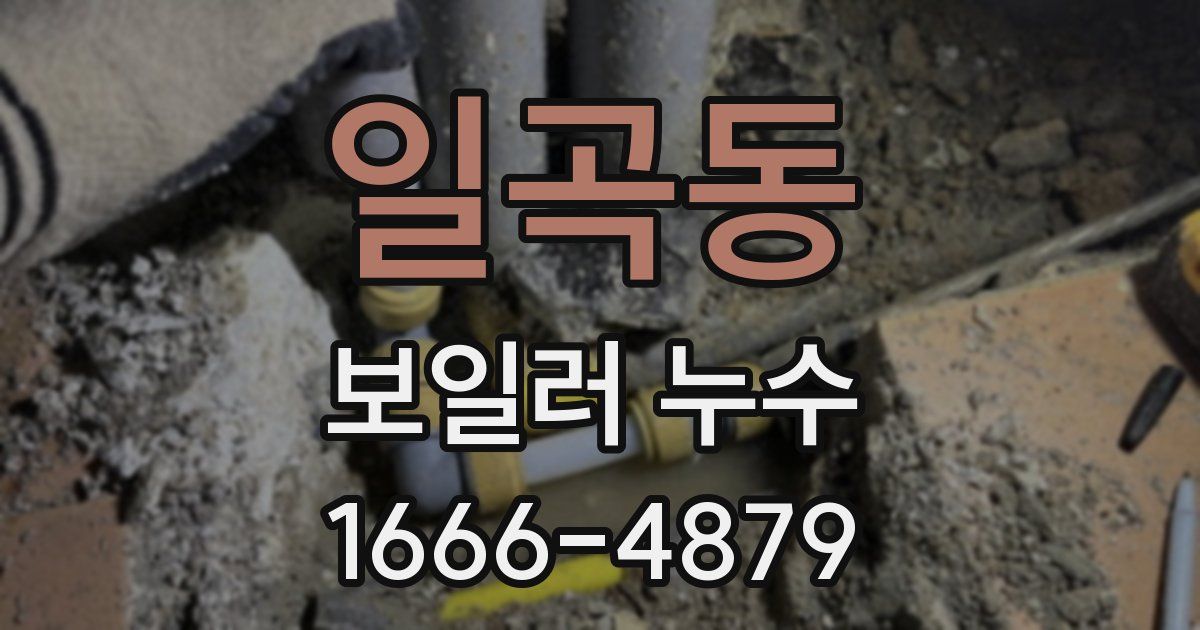 일곡동 보일러 누수