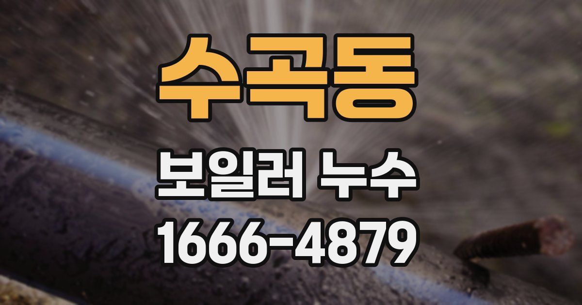 수곡동 보일러 누수