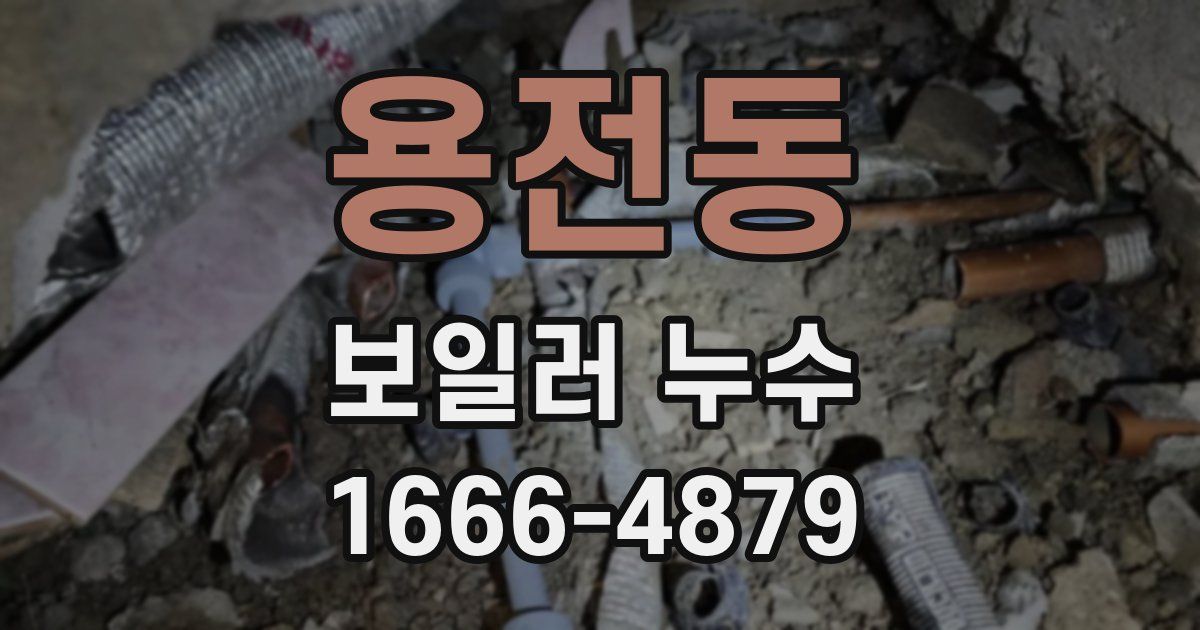 용전동 보일러 누수