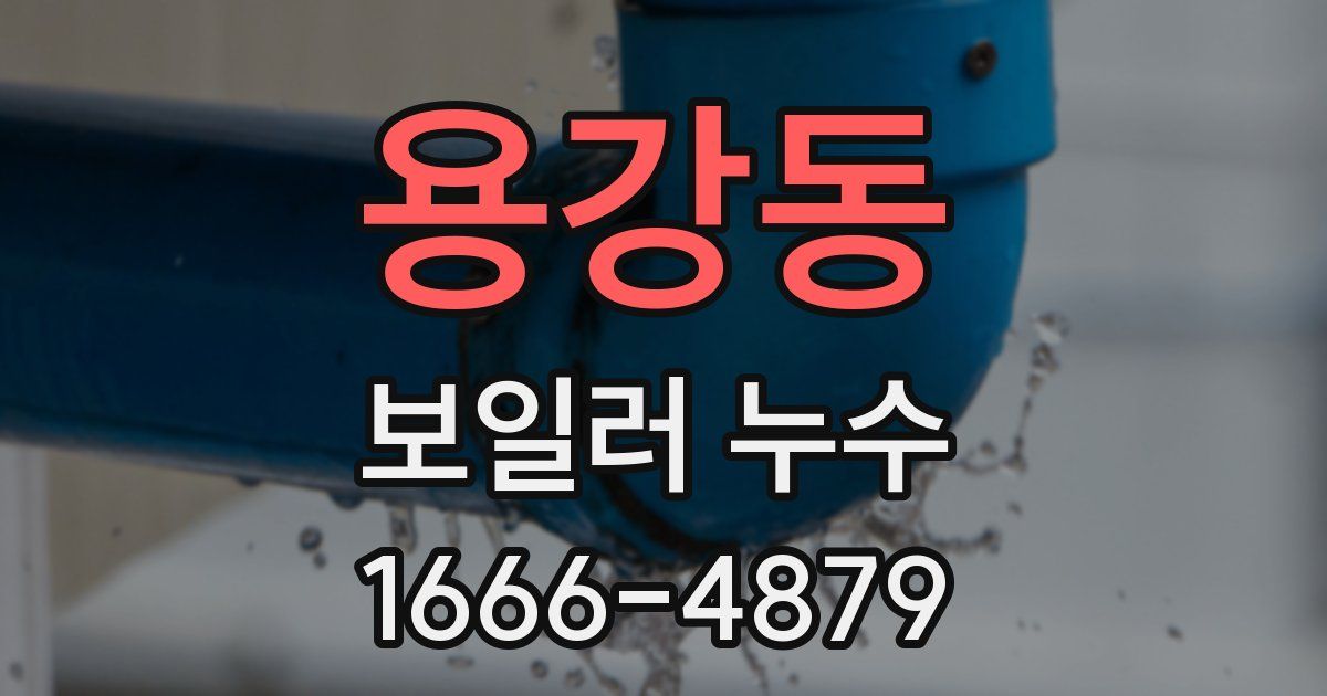 용강동 보일러 누수
