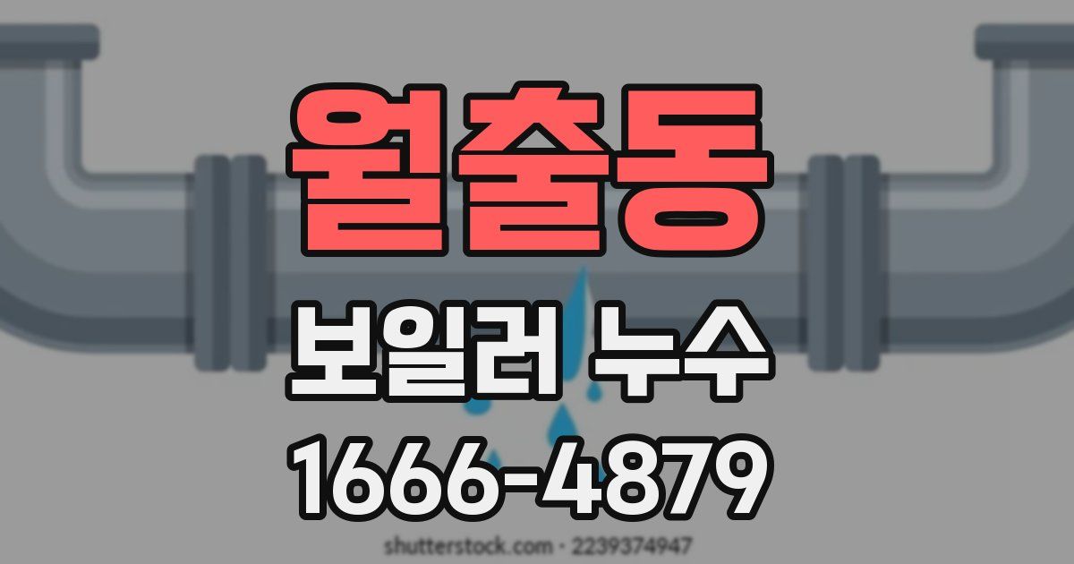 월출동 보일러 누수