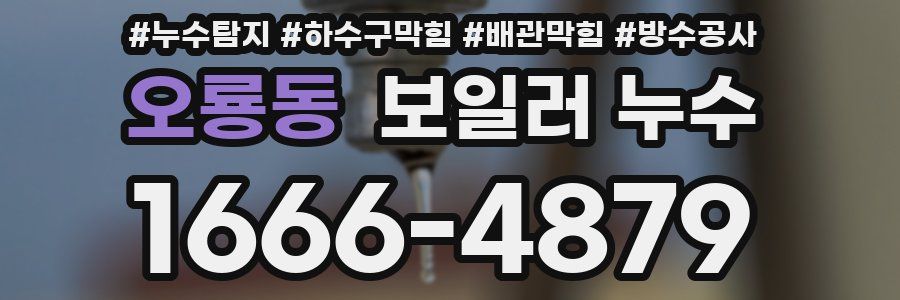오룡동 보일러 누수