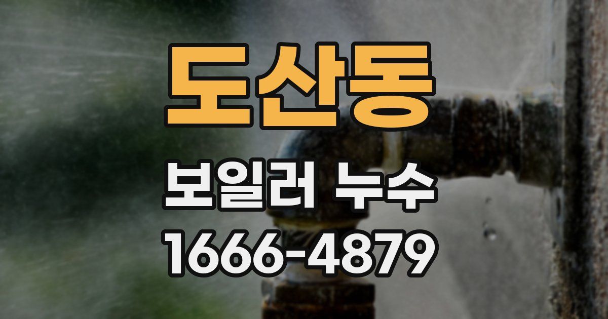 도산동 보일러 누수