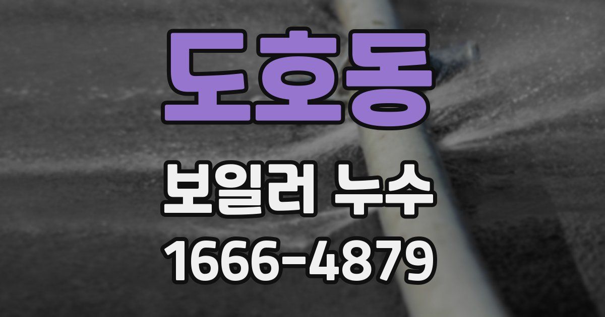 도호동 보일러 누수