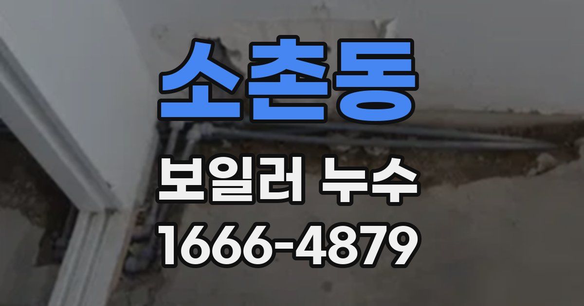 소촌동 보일러 누수