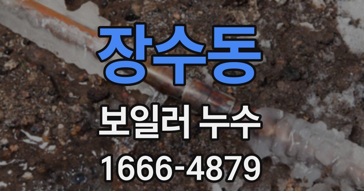 장수동 보일러 누수
