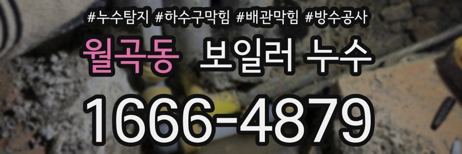 월곡동 보일러 누수
