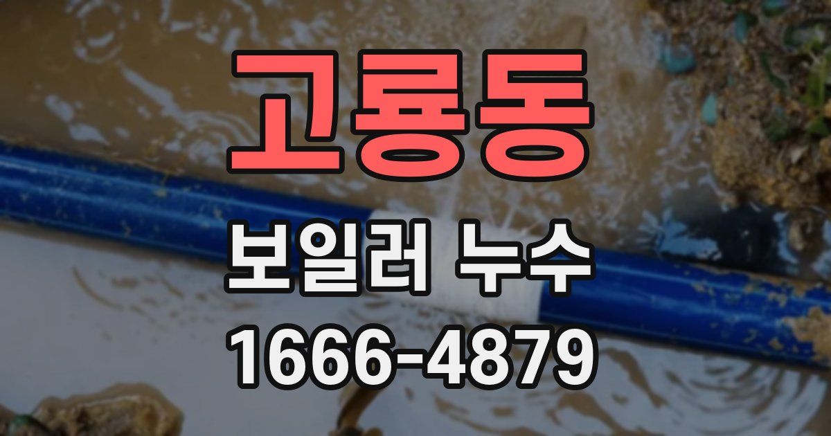 고룡동 보일러 누수