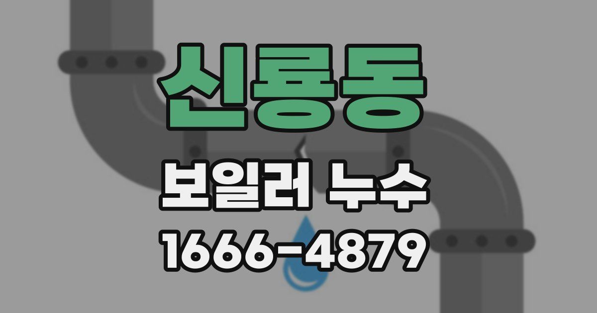 신룡동 보일러 누수