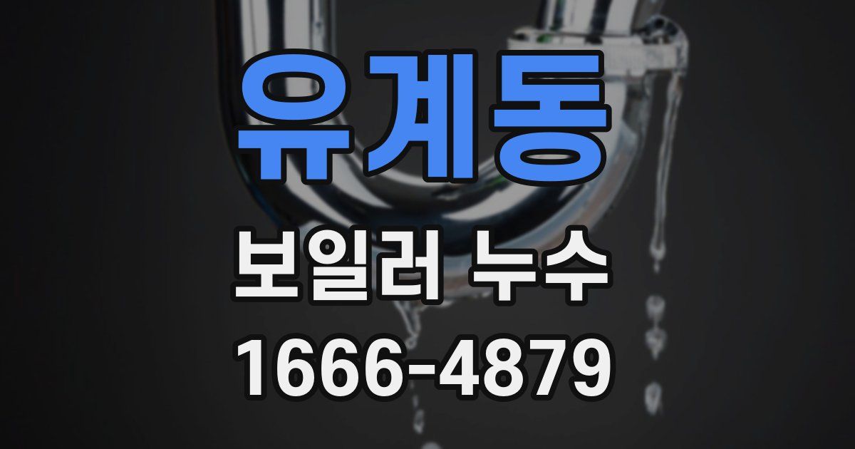 유계동 보일러 누수