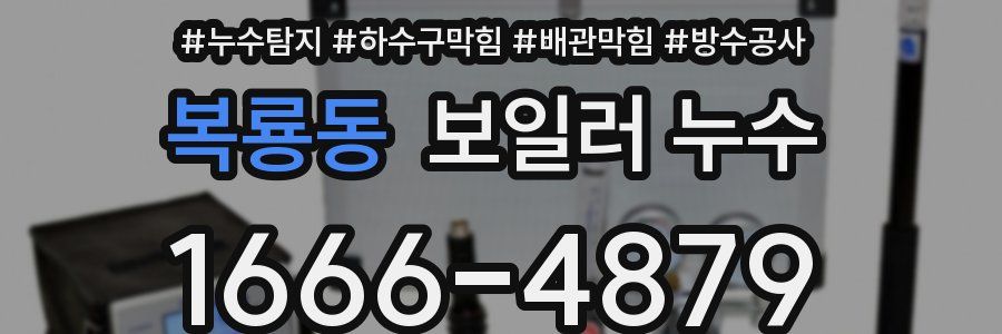 복룡동 보일러 누수