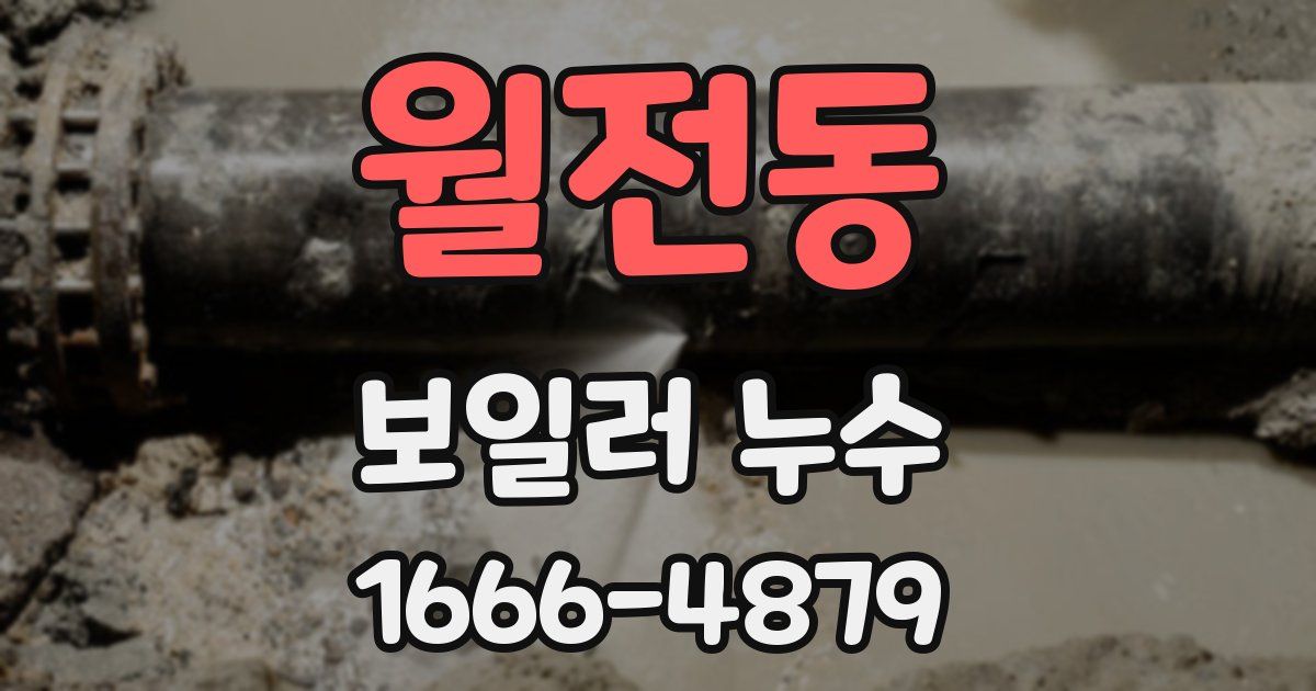 월전동 보일러 누수