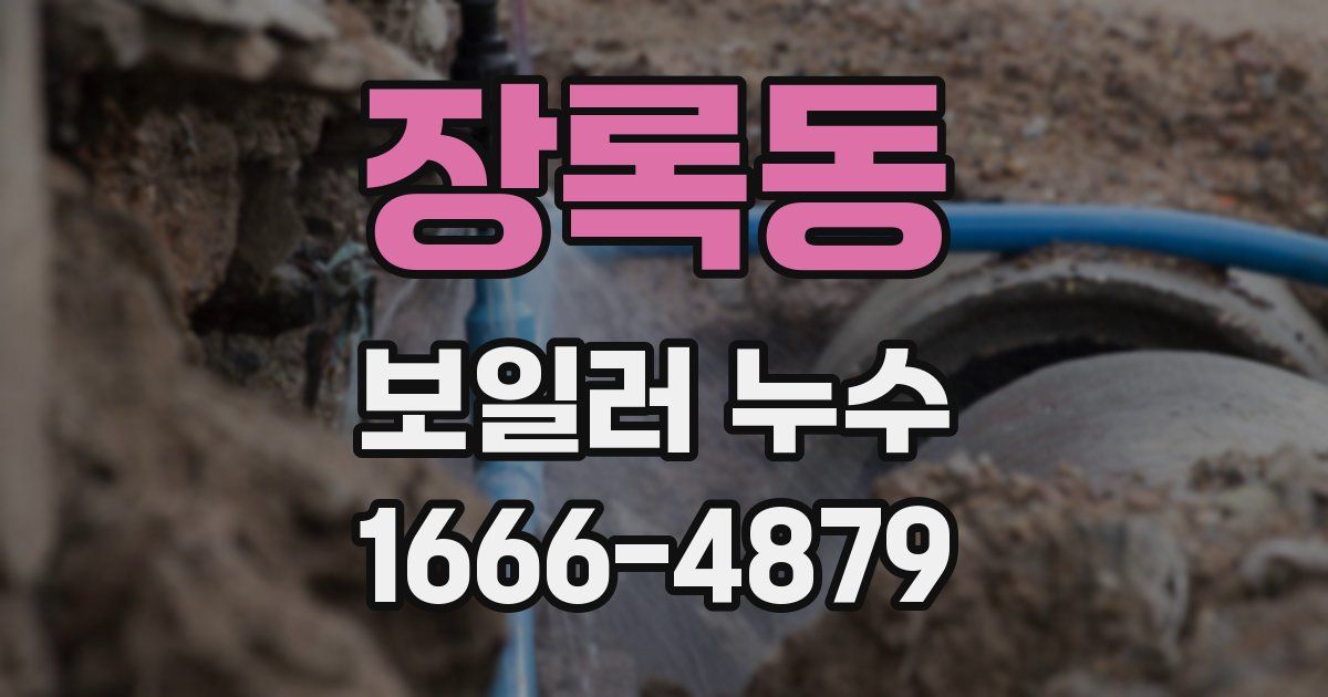 장록동 보일러 누수