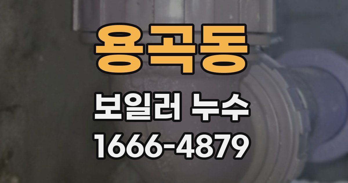 용곡동 보일러 누수