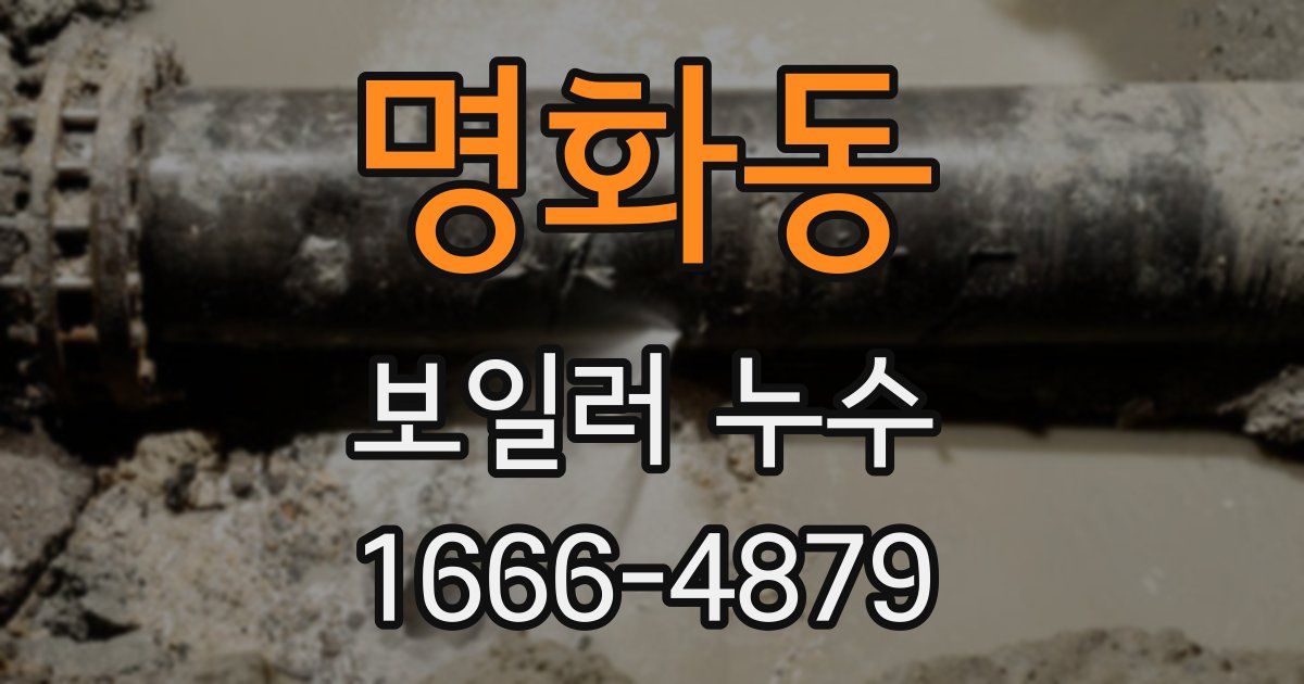 명화동 보일러 누수