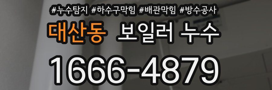 대산동 보일러 누수