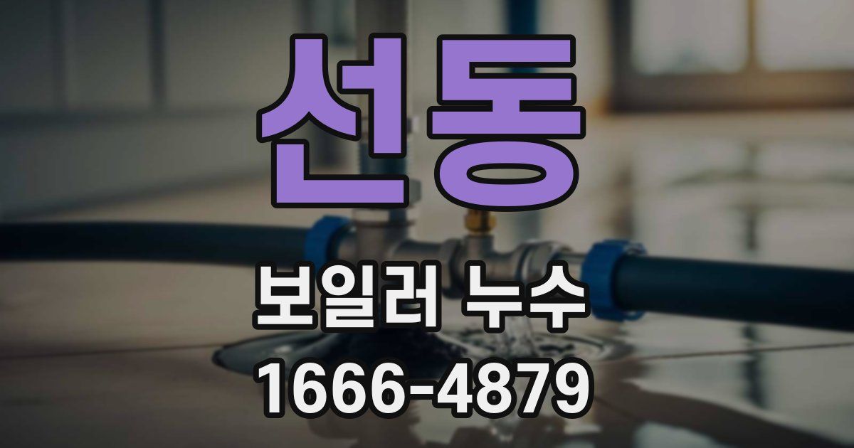 선동 보일러 누수