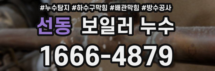 선동 보일러 누수