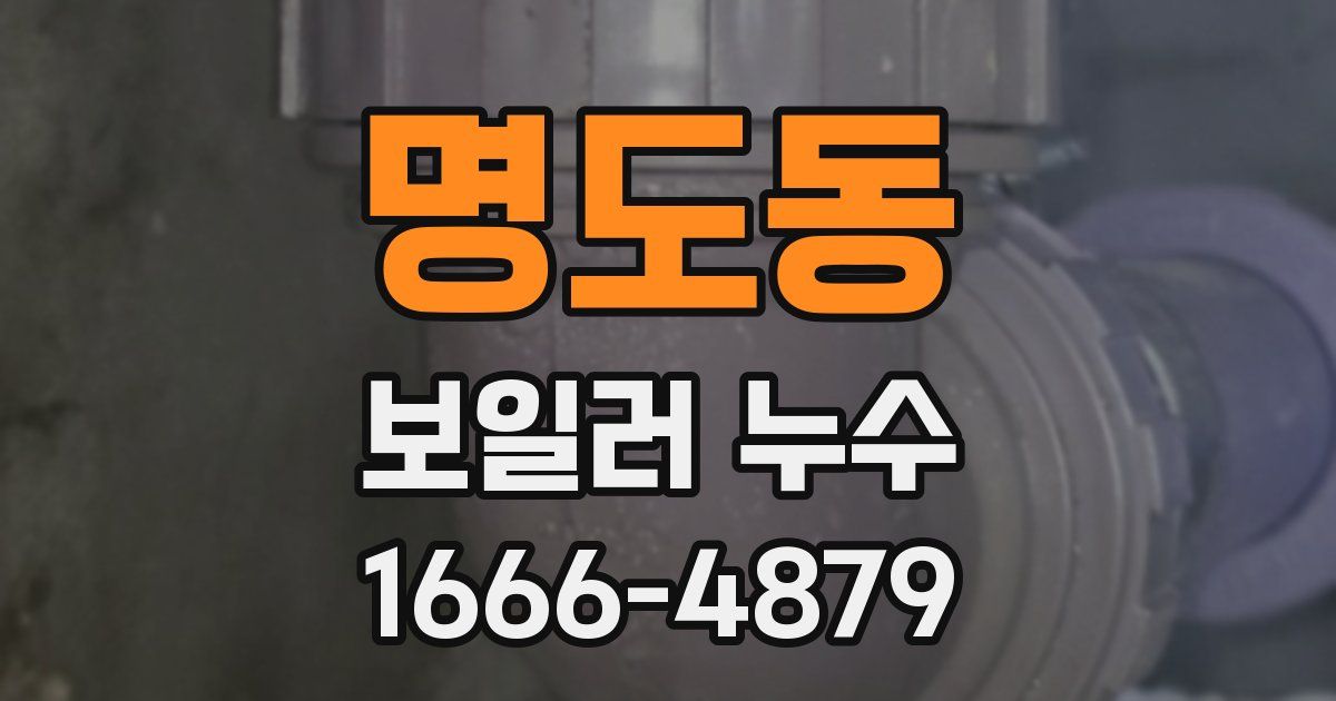 명도동 보일러 누수
