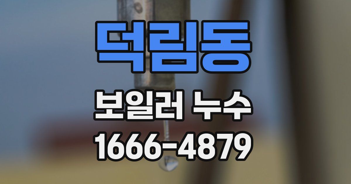 덕림동 보일러 누수