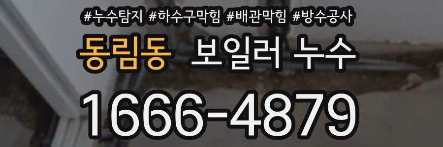 동림동 보일러 누수