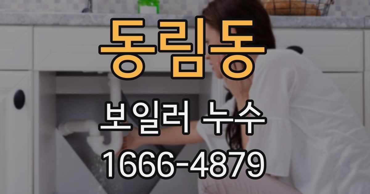 동림동 보일러 누수