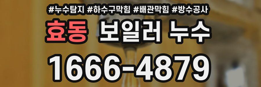 효동 보일러 누수