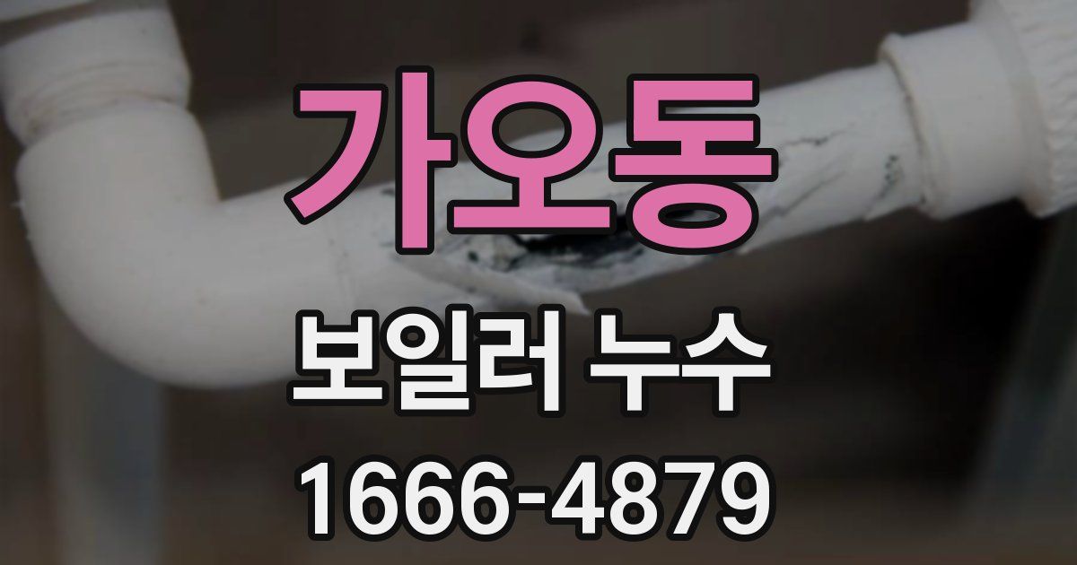 가오동 보일러 누수
