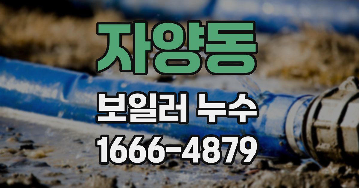 자양동 보일러 누수
