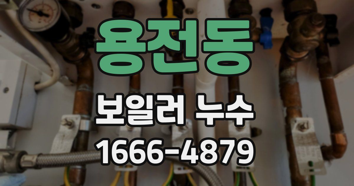 용전동 보일러 누수