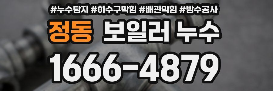 정동 보일러 누수