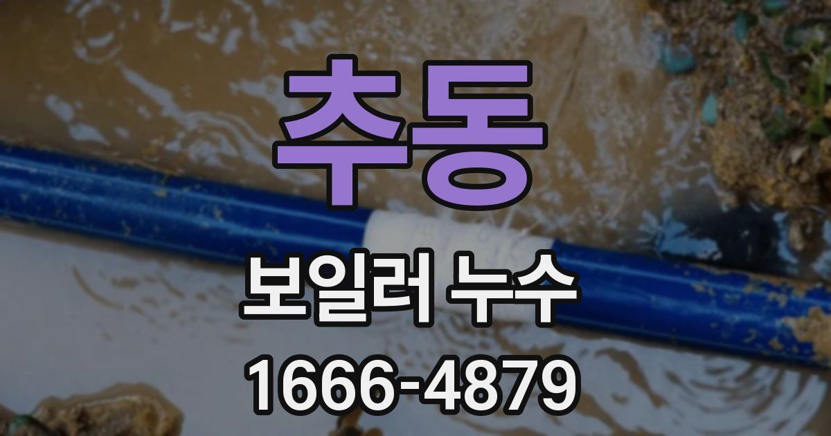 추동 보일러 누수