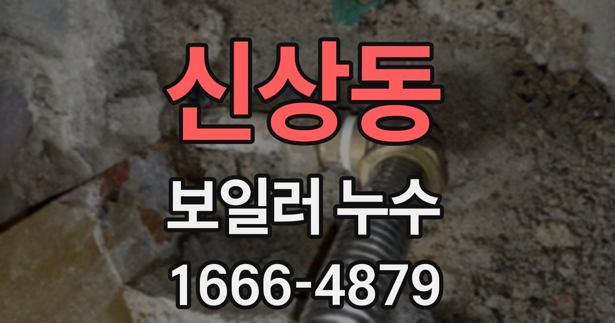 신상동 보일러 누수