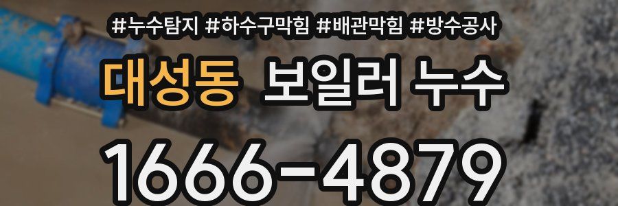 대성동 보일러 누수
